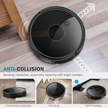 Load image into Gallery viewer, Robot Vacuum 2000Pa Robotic Vacuum Cleaner (Slim) Max Suction Quiet Multiple Cleaning Modes Self-Charging Vacuum with Boundary Strips for Pet Hair Hard Floor Medium-Pile Carpets

