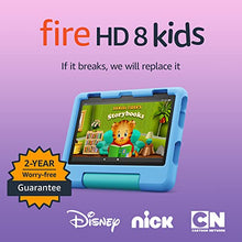 Load image into Gallery viewer, Amazon Fire HD 8 Kids tablet, 8" HD display, ages 3-7, includes 2-year worry-free guarantee, Kid-Proof Case, 32 GB, (2022 release), Blue

