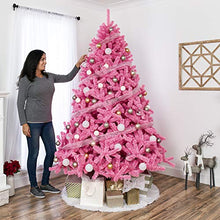 Load image into Gallery viewer, Best Choice Products 6ft Artificial Christmas Full Fir Tree Seasonal Holiday Decoration w/ 1,477 Branch Tips, Foldable Stand, Pink
