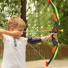 Load image into Gallery viewer, TEMI Kids Bow and Arrow Set - LED Light Up Archery Toy Set with 10 Suction Cup Arrows, Target &amp; Quiver, Indoor and Outdoor Toys for Children Boys Girls
