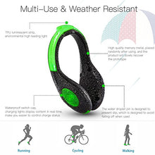 Load image into Gallery viewer, SLDHR LED Shoes Clip Lights USB charging for Night Running Gear, Color Changing RGB Strobe and Steady Color Flash Mode, Safety Clip Lights for Running, Jogging, Walking, Biking(One Pair)
