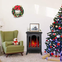 Load image into Gallery viewer, R.W.FLAME Infrared Electric Fireplace Stove, 16" Freestanding Fireplace Heater, Realistic Flame Effects, Adjustable Brightness and Heating Mode, Overheating Safe Design, 1000W/1500W, Black
