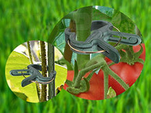 Load image into Gallery viewer, Ram-Pro 40 Piece Green Gentle Gardening Plant &amp; Flower Lever Loop Gripper Clips, Tool for Supporting or Straightening Plant Stems, Stalks, and Vines, Garden Clips

