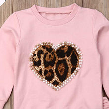 Load image into Gallery viewer, GOOCHEER Toddler Girl Clothes Leopard Long Sleeve Sweatshirt and Pants Outfit Toddler Girl Spring Fall Winter Clothing (Black, 2-3T) …

