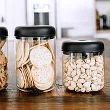 Load image into Gallery viewer, Fellow Atmos Vacuum Coffee Canister &amp; Food Storage Container - Airtight Food Storage Containers - Coffee Containers - 0.7 Liter - Clear Glass
