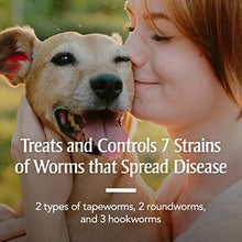 Load image into Gallery viewer, PetArmor 7 Way De-Wormer (Pyrantel Pamoate and Praziquantel) for Dogs, Includes Chewable Flavored Dog De-Wormer Tablets for Small dogs and puppies 6.0 to 25 pounds.
