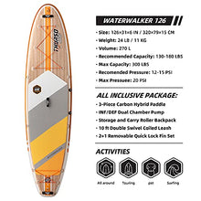 Load image into Gallery viewer, THURSO SURF Inflatable Stand Up Paddle Board All-Around SUP Waterwalker 126 10'6×31''×6'' Deluxe Package | Carbon Shaft Paddle | Roller Backpack | Dual Chamber Pump | Coiled Leash (Tangerine)
