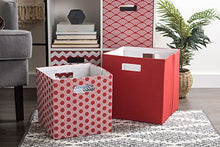Load image into Gallery viewer, DII Hard Sided Collapsible Fabric Storage Container for Nursery, Offices, &amp; Home Organization, (13x13x13") - Solid Rust
