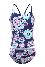 Load image into Gallery viewer, HowJoJo Big Girls Two Piece Tankini Swimsuit Bathing Suit Swimwear Size 14/7-16
