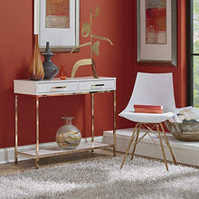 Load image into Gallery viewer, OSP Home Furnishings Oakley Mid-Century Modern Bucket Chair, White
