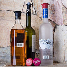 Load image into Gallery viewer, KORBAR – 5 Funny Reusable Silicone Caps Stoppers +1 Pourer, For Wine Bottle - Perfect Gift Accessory
