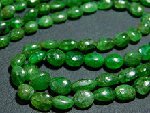 Load image into Gallery viewer, BEADS GEMSTONE AA-Tsavorite Garnet Smooth Oval Nuggets- 14 Inch Long Strand -Stones measure- 5-7mm Code-HIGH-7748
