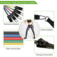 Load image into Gallery viewer, CHAREADA 23 Pack Resistance Bands Set Workout Bands, 5 Stackable Exercise Bands 5 Loop Resistance Bands 2 Core Sliders – Door Anchor Handles Ankle Straps Carry Bag Instant Cooling Towel Wrist Wraps
