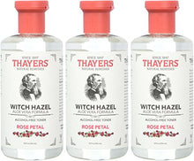 Load image into Gallery viewer, Thayers Alcohol-free Rose Petal Soothing Witch Hazel for Face &amp; Skin with Aloe Vera, 12 oz (Pack of 3)
