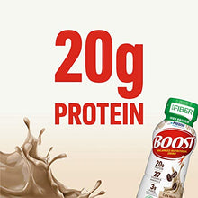 Load image into Gallery viewer, BOOST High Protein with Fiber Complete Nutritional Drink, Cafe Mocha, 8 fl oz Bottle, 24 Pack
