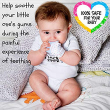 Load image into Gallery viewer, Teething Mittens for Babies with Baby Food Feeder Pacifier | Teether Set Perfect to Soothe Tender Gums | Fruit Feeder Pacifiers Safe Way to Introduce Solid Foods | Ideal Teething &amp; First Baby Feeding
