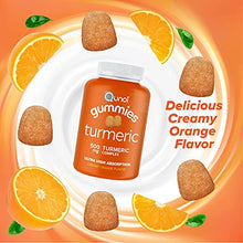 Load image into Gallery viewer, Turmeric Gummies, Qunol Gummy with 500mg Turmeric Curcumin, Joint Support Supplement, Ultra High Absorption, Helps Support an Active Lifestyle, Vegan, Gluten Free, 2 Month Supply (60 Count, Pack of 2)
