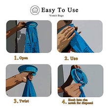 Load image into Gallery viewer, 14 Pack Disposable Vomit Bags (Thick), Barf Bags 1000ML Blue, Morning Sickness Bags Hospital Grade Leaking Resistant by Valchoose
