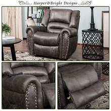 Load image into Gallery viewer, Harper&amp;Bright Designs Smoky Brown Wilshire Series Heavy-Duty Power Lift Recliner Chair, Built-in Remote and 2 Castors,
