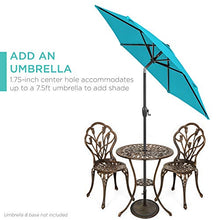 Load image into Gallery viewer, Best Choice Products 3-Piece Outdoor Rust-Resistant Cast Aluminum Patio Bistro Set w/Tulip Design, Copper
