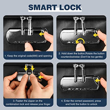 Load image into Gallery viewer, File Organizer with Lock, TREONYIA 16"(L)*13"(W)*10.3"(H) Large Fireproof Document Bag Portable Important Document Organizer for Office, Home or Travel, for Files/Letter/Legal Folder/Laptop-Black
