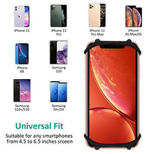 Load image into Gallery viewer, Bovon Bike Phone Mount, Universal Adjustable Silicone Bicycle Phone Holder for Cycling GPS/Map/Time/Music, Compatible with iPhone 11 Pro Max/XS/XR/8/8 Plus, Samsung Galaxy S10/Note 10(Updated Version)
