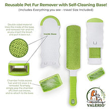 Load image into Gallery viewer, Valerio Pet Hair Remover Brush - Lint Brush - Fur Remover - Fur &amp; Lint Removal - Dog &amp; Cat Hair Remover - Double-Sided Brush with Self-Cleaning Base - for Furniture Clothing Car Seat
