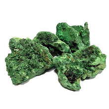 Load image into Gallery viewer, Reiki Crystal Products Natural Malachite Rough Stones - Raw Stone for Reiki Healing and Vastu Correction Protection Concentration Spirituality and Increasing Creativity Raw Rough Stones Approx: 100GM
