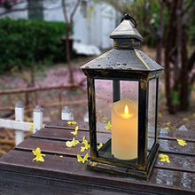 Load image into Gallery viewer, Flickering Flameless Candles Waterproof Outdoor Candles Battery Operated Candles with Remote Cycling 24 Hours Timer（D: 3.25"x H: 4"5"6"）LED Candles Plastic Pack of 3 Large Pillar Candles

