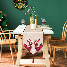 Load image into Gallery viewer, Christmas Table Runner，Christmas Decorations Indoor Farmhouse Table Runner Christmas Table Decor Outdoor Merry And Christmas Decorations Banner
