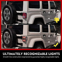 Load image into Gallery viewer, FieryRed LED Tail Lights Compatible with 2018-2021 Jeep Wrangler JL Brake Reverse Light Rear Back Up Lights Daytime Running Lamps
