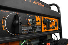 Load image into Gallery viewer, WEN DF475T Dual Fuel 120V/240V Portable Generator with Electric Start Transfer Switch Ready, 4750-Watt, CARB Compliant
