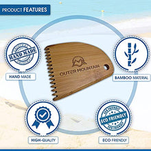 Load image into Gallery viewer, Outer Mountain Surfboard Wax Comb - Bamboo Surfboard Wax Scraper &amp; Surf Wax Remover - Surfer Gift

