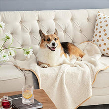 Load image into Gallery viewer, Bedsure Waterproof Dog Blankets for Small Dogs - Small Cat Blanket Washable for Couch Protection- Sherpa Fleece Puppy Blanket, Soft Plush Reversible Throw Furniture Protector, 25"X35", Grey
