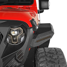 Load image into Gallery viewer, Hooke Road JL/JT Rugged Front Fender Flares for 2018-2023 Jeep Wrangler JL &amp; Gladiator JT (2PCS Flat Steel Fenders)
