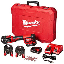 Load image into Gallery viewer, Milwaukee 2674-22C Short Throw Press Tool Kit w/ PEX Crimp Jaws
