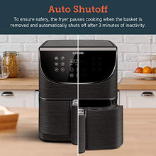 Load image into Gallery viewer, COSORI Air Fryer Max XL(100 Recipes) Electric Hot Oven Oilless Cooker LED Touch Digital Screen with 11 Presets, Preheat&amp; Shake Reminder, Nonstick Basket, 1700W, 5.8 QT-Black

