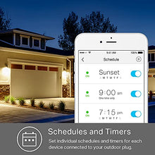 Load image into Gallery viewer, Kasa Outdoor Smart Plug, Smart Home Wi-Fi Outlet with 2 Sockets, IP64 Weather Resistance, Compatible with Alexa, Google Home &amp; IFTTT, No Hub Required, ETL Certified(EP40)
