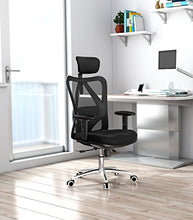 Load image into Gallery viewer, Sihoo Ergonomics Office Chair Computer Chair Desk Chair, Adjustable Headrests Chair Backrest and Armrest's Mesh Chair (Black)
