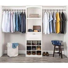 Load image into Gallery viewer, Black Standard Plastic Hangers (50 Pack) Durable Tubular Shirt Hanger Ideal for Laundry &amp; Everyday Use, Slim &amp; Space Saving, Heavy Duty Clothes Hanger for Coats, Pants, Dress, Etc. Hangs up to 5.5 lbs
