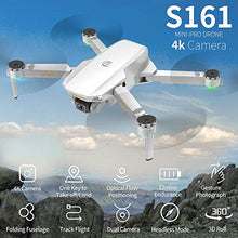Load image into Gallery viewer, GoolRC Mini Pro Drone with Camera S161,Foldable FPV Drone with 4K HD Camera, Optical Flow Positioning RC Quadcopter with Gesture Photos/Video, Altitude Hold, Track Flight, Storage Bag and 3 Batteries
