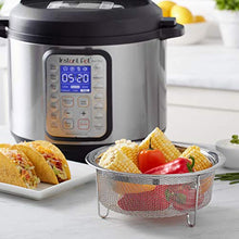 Load image into Gallery viewer, Instant Pot Set of Two Mesh Steamer Baskets (Large and Small) Bundle with Instant Pot 7-Inch Nonstick Round Pan (2 Items)
