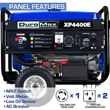 Load image into Gallery viewer, DuroMax XP4400E 4400 watt 7-Hp RV Grade Gas Generator with Electric Start
