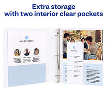 Load image into Gallery viewer, Avery Heavy Duty View 3 Ring Binder,1" One Touch Slant Ring, Holds 8.5" x 11" Paper, 1 White Binder (79799)
