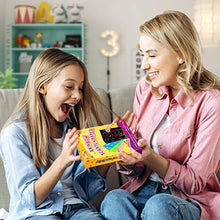 Load image into Gallery viewer, pigipigi Rainbow Scratch Paper Art - 109 Pcs Magic Scratch Off Craft Kit for Kids Color Drawing Note Pad Supply for Children Girls Boys DIY Party Favor Game Activity Birthday Christmas Toy Gift Set
