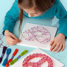 Load image into Gallery viewer, Craft-tastic DIY String Art – Award-Winning Craft Kit for Kids – Everything Included for 3 Fun Arts &amp; Crafts Projects – Peace Sign Series
