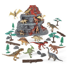 Load image into Gallery viewer, Animal Zone Dinosaur Figure Mountain Playset, for Ages 3-6, 30 Pieces
