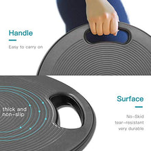 Load image into Gallery viewer, EveryMile Wobble Balance Board, Exercise Balance Stability Trainer Portable Balance Board with Handle for Workout Core Trainer Physical Therapy &amp; Gym 15.7" Diameter No-Skid Surface

