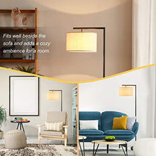 Load image into Gallery viewer, LED Modern Floor Lamp, Anbomo Standing Accent Light,Tall Pole Lamp with Hanging Drum Shade for Living Room, Bedrooms, Office
