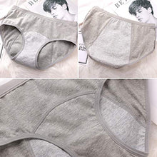 Load image into Gallery viewer, JOJOQUEEN Women's Cotton Underwear,Mid Waist Solid Color Ladies Underwear Briefs Multipack Menstrual Panties for Women

